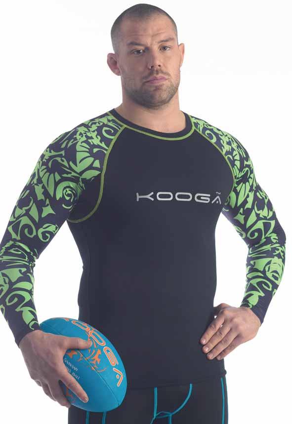 Fully sublimated Maori patterned sleeves.