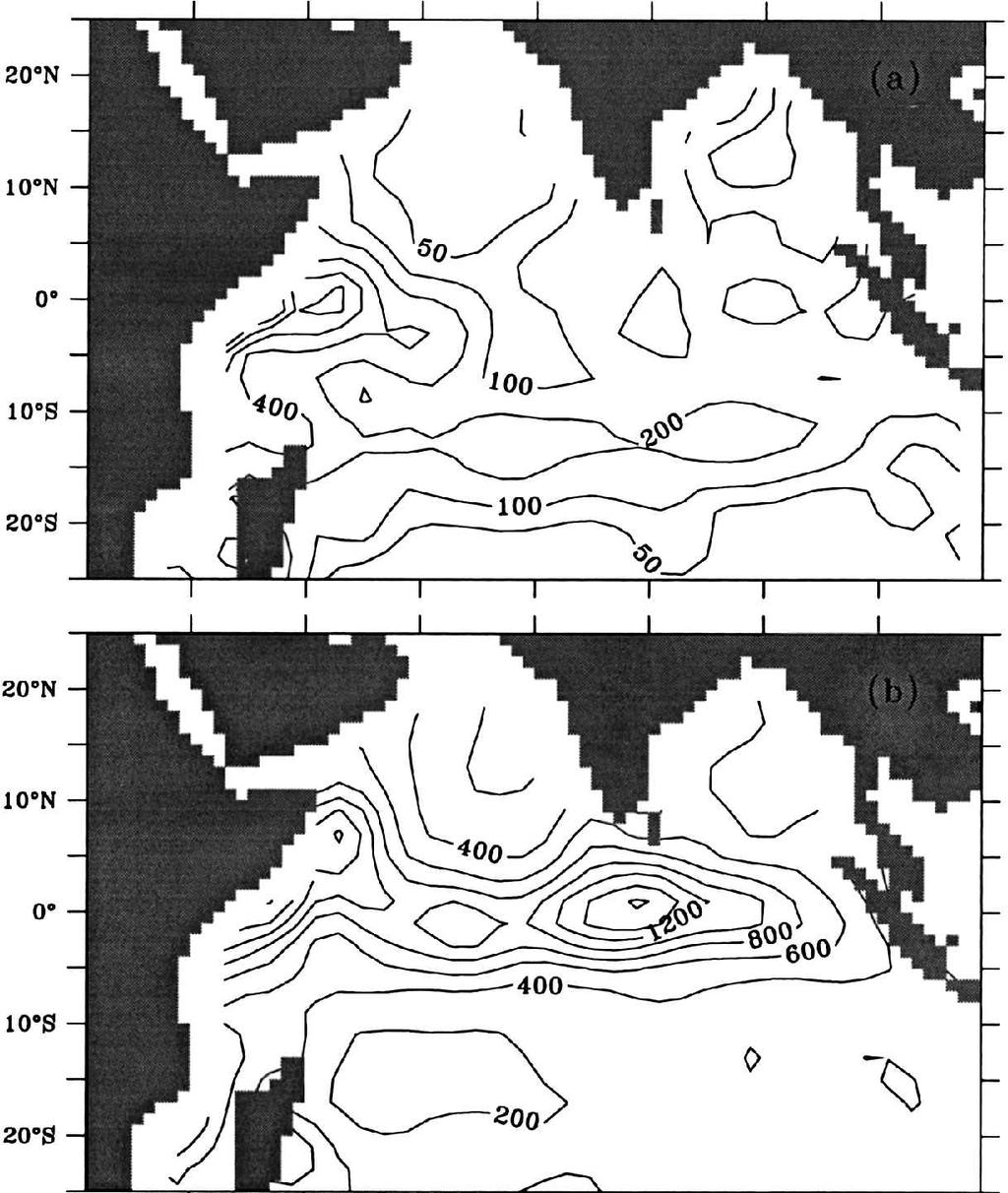 898 Journal of Marine Research [57, 6 Figure 7. Distribution of kinetic energy per unit mass based on a 2 -square analysis of surface velocity eld.