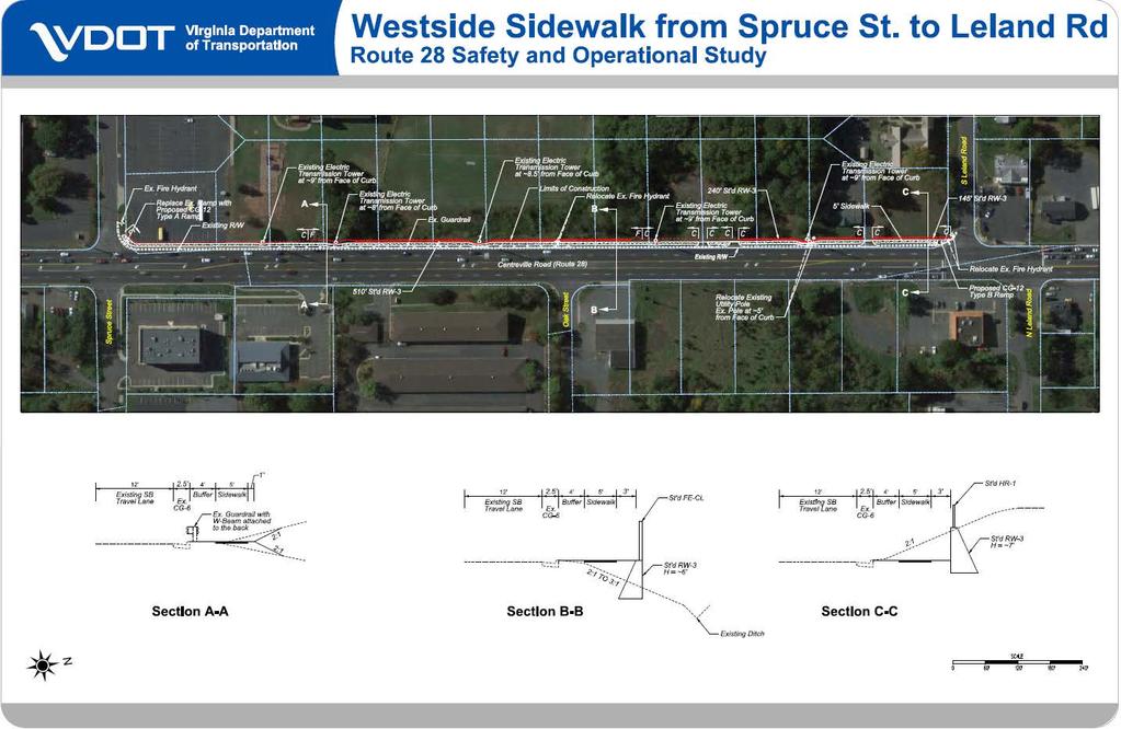 Sidewalk/path Westside