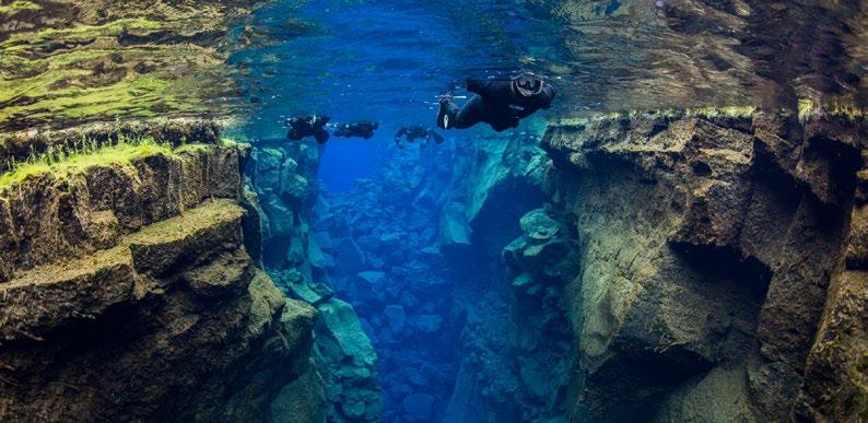 SNORKELLING Snorkelling in the Silfra fissure does not require any certification or previous snorkelling experience.
