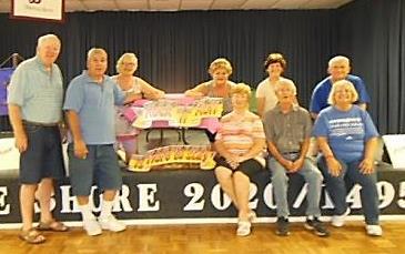 Thank you to those who helped to decorate the Moose Hall last Thursday, (front row) Dennis Ramsey, George Tower, Mary Ann Baugh,
