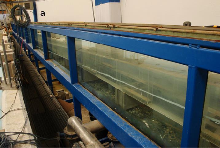 flume (left) and chamber model (right). Iturrioz, A., Guanche, R.