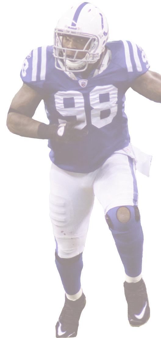 ROBERT MATHIS NOTES TOP OF THE MOUNTAIN Robert Mathis holds franchise records with 111.0 career sacks and 19.5 quarterback takedowns this year.