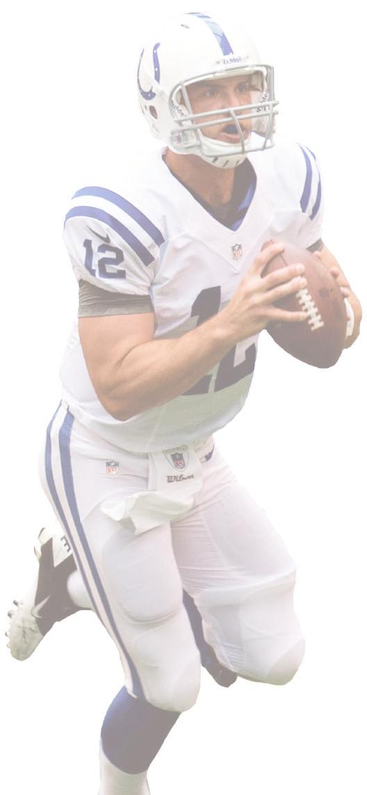 ANDREW LUCK NOTES Quarterback Andrew Luck 6-4 - 240 Pounds - Stanford 2nd NFL Season For his career, has completed 682-of-1,197 passes for 8,196 yards, 46 touchdowns and 27 interceptions for a passer