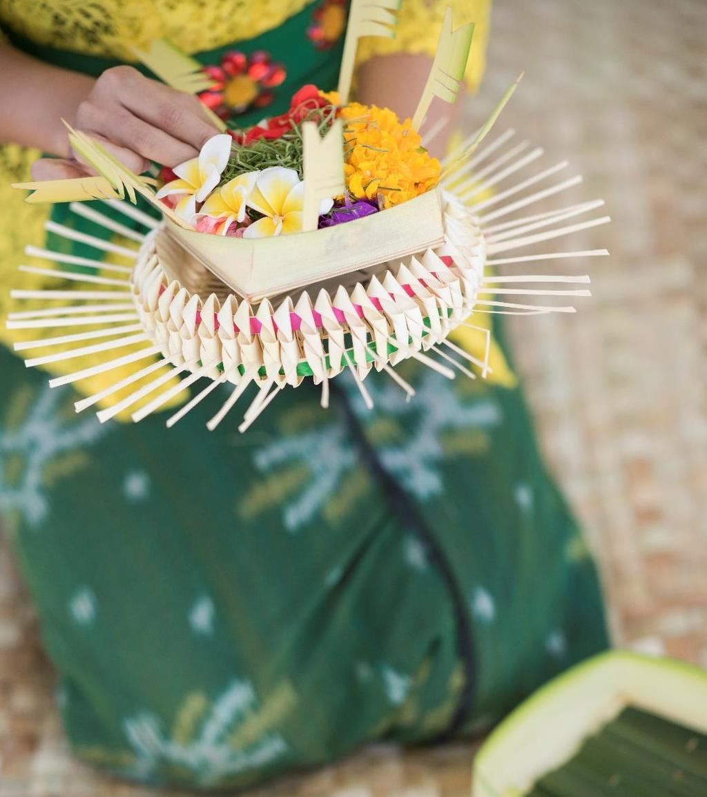 JOURNEY INTO THE INDIGENOUS BALI LIFESTYLE Half day Rp 1,400,000++ per person Embark on a journey like no other to experience traditions integral to Bali life.