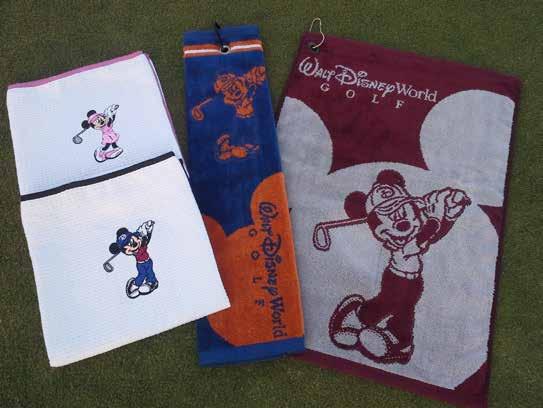 Event Merchandise Enhance your golf event offerings by presenting your players with a memento to commemorate their golf experience here at Walt Disney World Golf, or by offering a wide array of