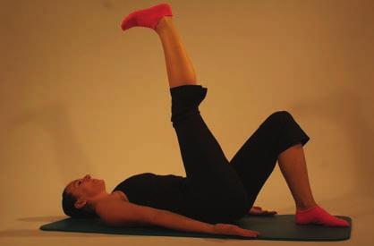 Side leg swings Step 1 Knee drop - start by relaxing both knees over to one side keeping the shoulders facing the ceiling (T) Step 2 Leg swing - extend the top leg to feel a gentle stretch through