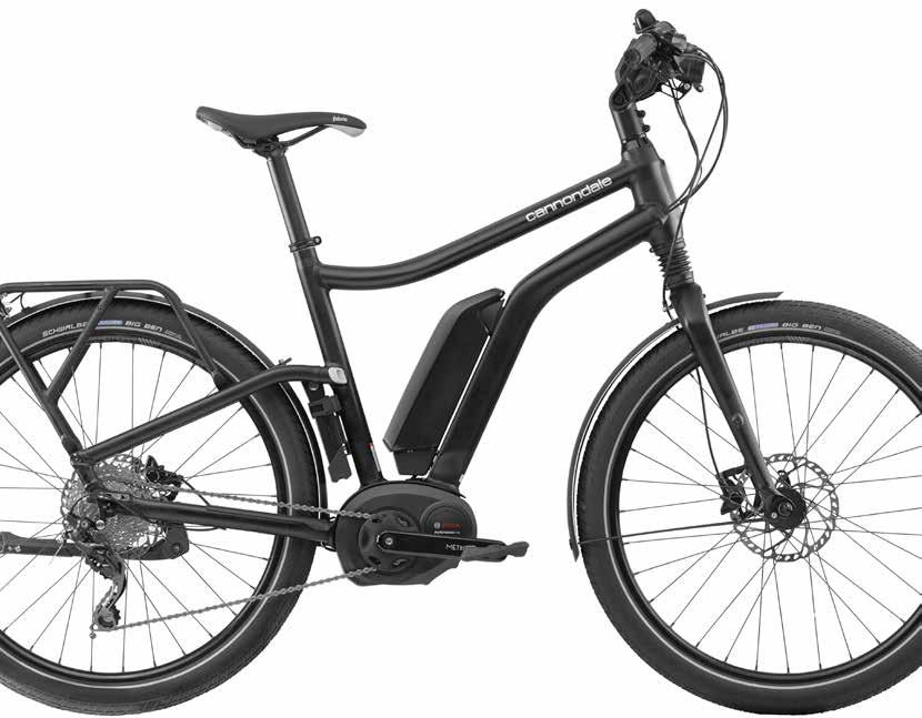 E-SERIES URBAN KEY TECNOLOGIES: SmartForm C2 Alloy Construction Advanced Bosch Drive Systems Cannondale eadshok front suspension Internal Cable Routing Fully loaded with SuperNova lights, fenders,