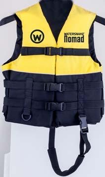 The multi-piece foam design front and back allows easy body movement, as do the large arm holes.