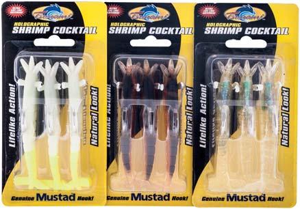 Each lure is pre-rigged with an internal lead head fitted with a Mustad Ultra Point hook and they all swim perfectly straight out of the packet