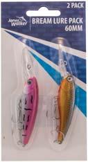 330004 60mm Two Pack 330005 60mm Five Pack Minnow Lure Packs Popper