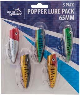 These lures are suitable for casting or trolling and are fitted with