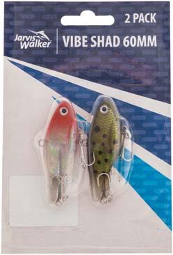 With a flashing finish these lures are highly visible underwater and can be detected by fish from a