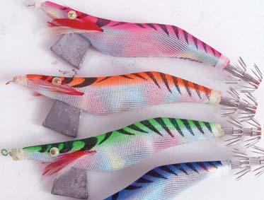 Intruder Squid Jigs are available in sizes 2.5, 3.0, 3.5 and 4.