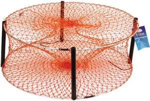 Round Galvanised Crab Pot 2 Entry (35052) At 800mm in diameter with 200mm support stays, the collapsible Round Crab Pot is  Pro Round Crab Pot 4 Entry HD Mesh (35039) At 800mm in diameter with 300mm