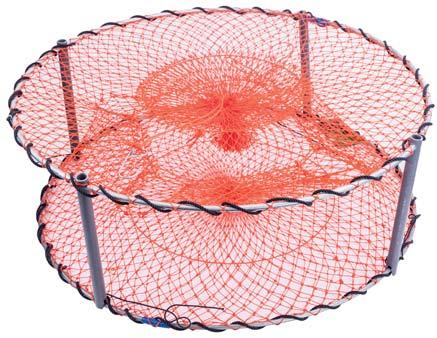 Jumbo Round Crab Pot (35053) At 900mm in diameter with 270mm support stays, the collapsible Jumbo Crab Pot is a heavy-duty unit.
