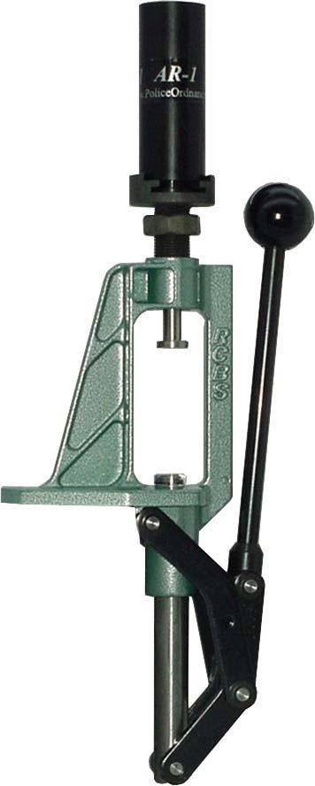 Mounting the RCBS Partner Press on a 2 x 6 board offers portability and can be used either in house or at the range. The RCBS Partner Press is compatible with standard (7/8 x 14 TPI) reloading dies.