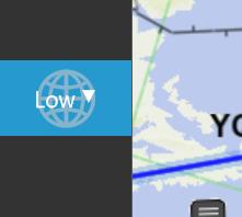 FliteDeck Pro displays the enroute map in one of three enroute themes: High IFR. Provides aeronautical information for enroute navigation that facilitates operations generally above FL180. Low IFR.