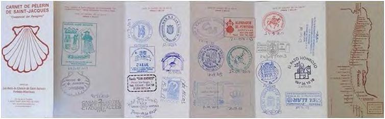The Pilgrim Passport or Credential is issued to pilgrims on commencement of their journey and is required for access into the many albergues (dormitory style accommodation) along the route.