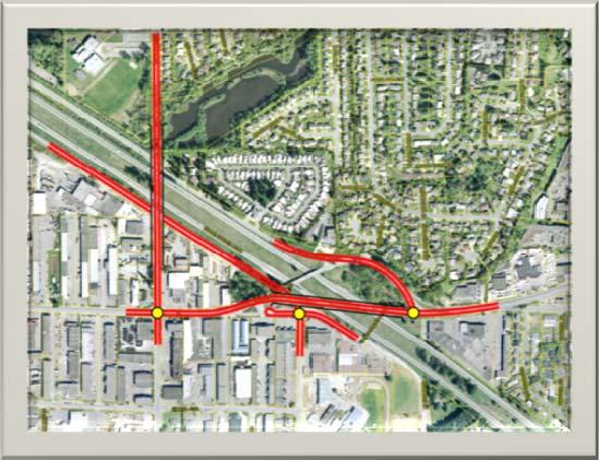 TRANSPORTATION MASTER PLAN ELEMENTS To improve connectivity to South Fraser Way, an extension of Queen Street north of Peardonville Road and a connection to South Fraser Way should be considered when