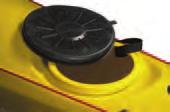 hatches Front and rear Flotation Bulkheads Ergonomic grab handles Safety