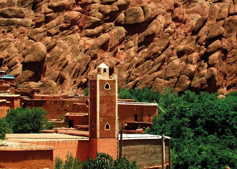 6. Day Taroudant - Tafraoute Travel to Tafraoute, where a group of buildings, located in