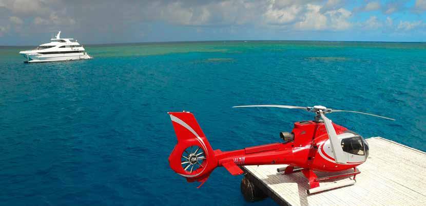 HELICOPTER TOURS See the reef from above & below!
