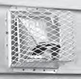 Plus the stainless steel mesh won't rust or corrode. Easy to install over most 3" or 4" dryer and bathroom exhaust vents. White powder coat finish. 7 x 7 x 4½ (5/8" mesh). RVG-DVG-S Single $19.