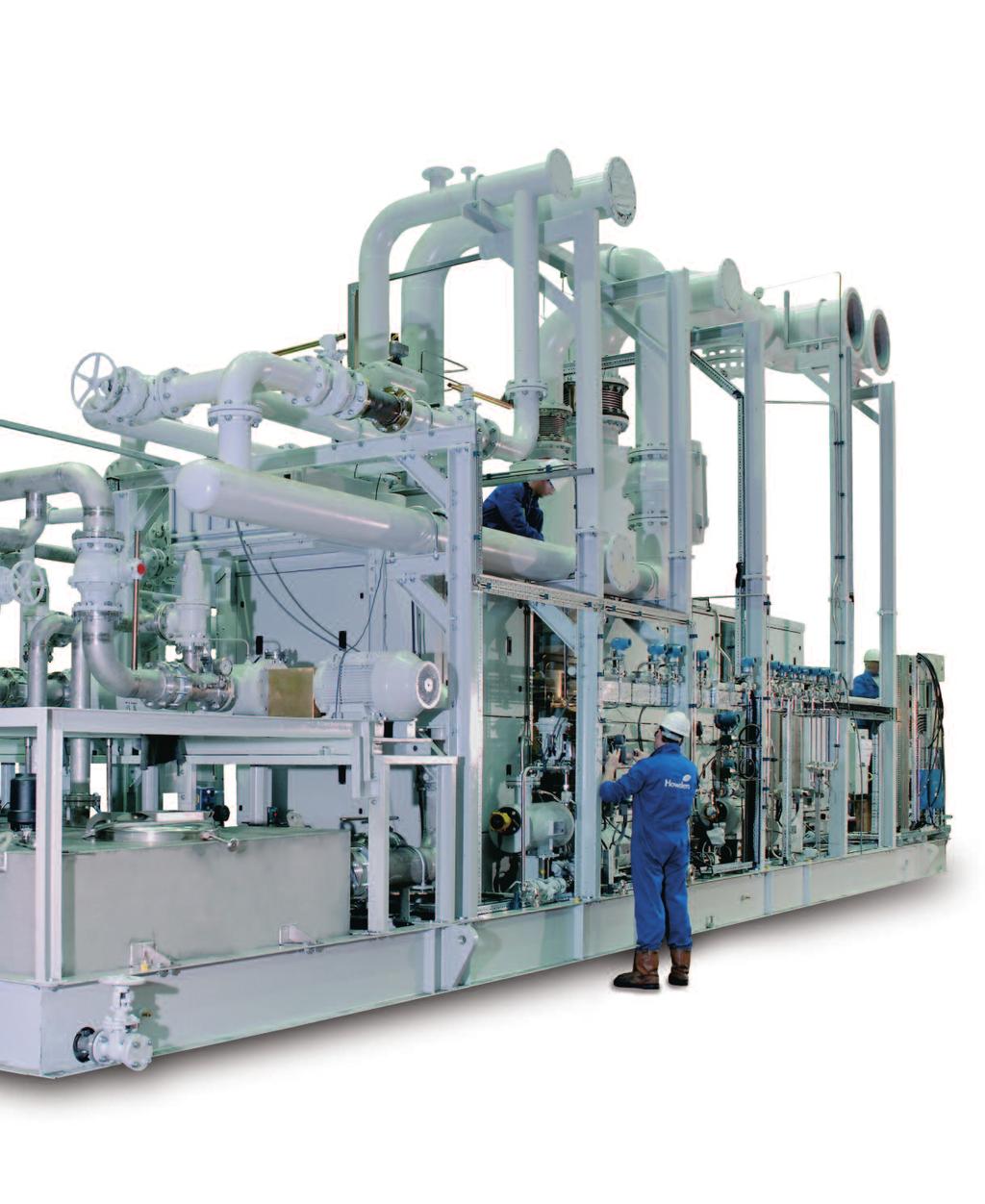 OIL FREE COMPRESSORS ARE USED IN PROCESSES SUCH AS VAPOUR RECOMPRESSION,