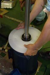 shaft, and re-check that the shaft is aligned