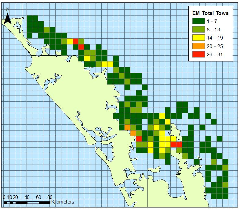 3.2 Fishing Location and Snapper Catch During the trial, the participating vessels fished exclusively in SNA 1 (Figure 7).