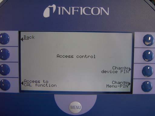 With this menu you can deny or allow access to specific functions of the Modul1000. jina80e1 chapter 4.fm (0611) 4.3.9.1 Access to CAL Function 4.3.9.2 Change Menu PIN Fig.