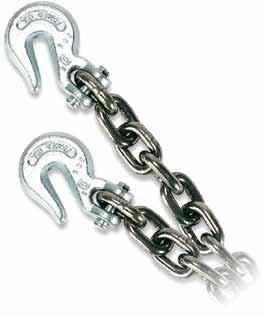 CHAIN ASSEMBLIES CAUTION: NEVER EXCEED THE WORKING LOAD LIMIT OF CHAIN. NEVER USE PROOF COIL CHAIN FOR OVERHEAD LIFTING OR WHERE ITS FAILURE WILL CAUSE DAMAGE TO PROPERTY OR LIFE.