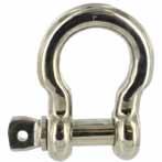 GALVANIZED SCREW PIN ANCHOR SHACKLES CAUTION NEVER EXCEED THE WORKING LOAD LIMIT. Do not use screw pin shackles if the pin can roll under load and unscrew.