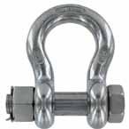 GALVANIZED BOLT TYPE ANCHOR SHACKLES CAUTION NEVER EXCEED THE WORKING LOAD LIMIT. Meets the requirements of Federal Specification RRC71 D, Type IV A, Class 3, Grade A.