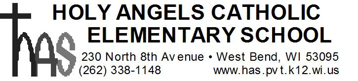 August, 2015 As part of our continuing effort to provide quality athletic experiences for area student-athletes, the Holy Angels Athletic Committee is sponsoring the 19th annual Holy Angels