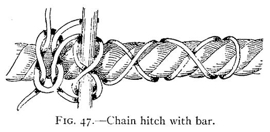 of sufficient length, and is used frequently to help haul in a large rope or for similar
