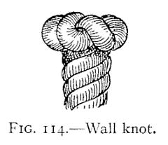 113. This makes a neat, handy, and ship-shape finish to a rope's end and is very useful for painters, halyards, etc.