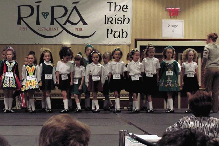Expect at a Feis On Stage Dancers will dance 2-3 at a time. Up through Beginner 2 level, dancers will have a starter at the stage helping them count the music.