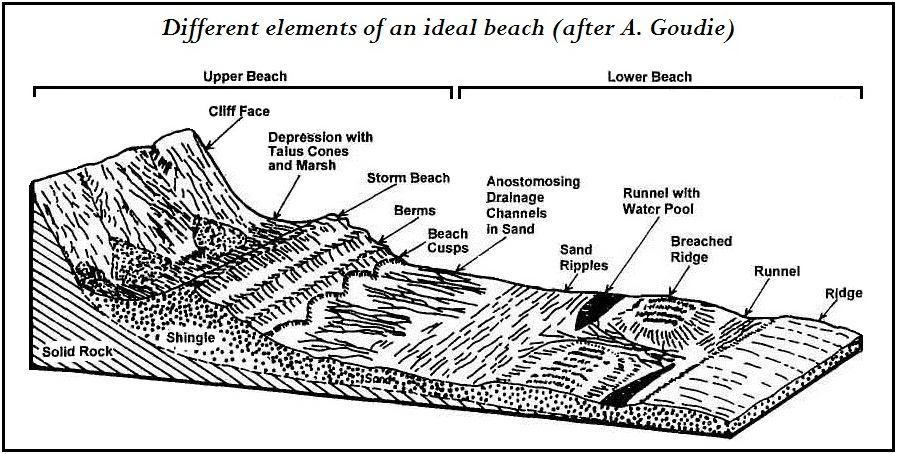 The terminologies erosion and accretion are used to described beach profile changes over a period of time. Whenever there is a build-up of material in a temporal frame, the beach is said to accrete.