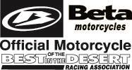 BEST IN THE DESERT RACING ASSOCIATION SANCTION: The documentary authority to organize and conduct an event as granted by Best In The Desert Racing Association.