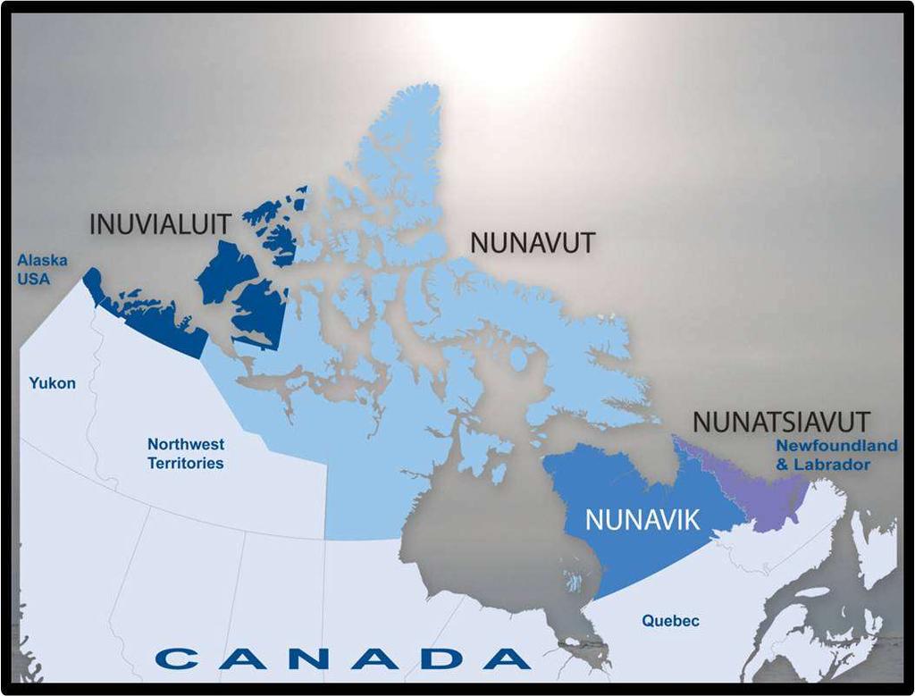 Four Inuit regions of