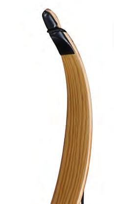 A walnut handle and the clear fibreglass make this bow natural and elegant.