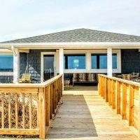 NEW BEACHFRONT Ranch Beautiful Views "M&M Sandcastle" Summary Direct Ocean Front Luxury Ranch, Five-bedroom / three