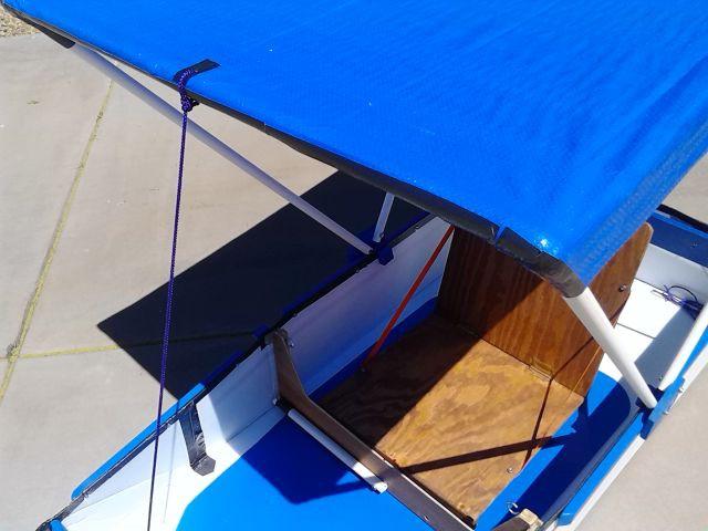 3/4 thin wall PVC pipe and a low cost tarp
