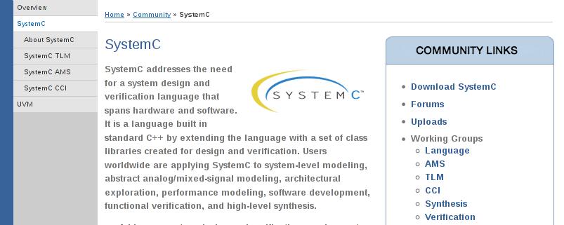 SystemC Community Online at http://accellera.