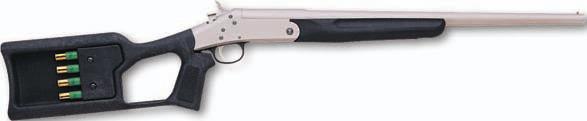 The high-density polymer stock has a thumbhole/pistol-grip design and a convenient