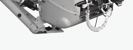Secure the end of a riser deflector lanyard to the left skid front padeye or eyebolt with three alternating half hitches and a knot