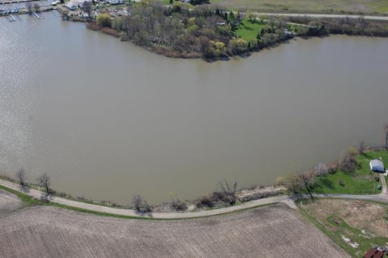 The current is generally gentle enough that if one launches at Knab Road, opportunities exist to paddle either upstream to the Township Hall (if deep enough) or downstream to Lake Erie.