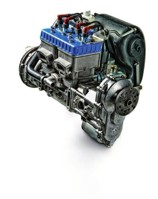 Rotax Aircraft Engines 582 UL 65 hp - 2-cylinder - 2-stroke liquid-cooled engine with rotary valve intake - Dual electronic ignition - Integrated water pump and thermostat - Exhaust system -